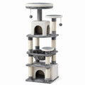 Arbre à chat en bois multicouches avec sisal 130 cm