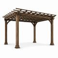 Pergola en bois massif marron 300x300x250 cm