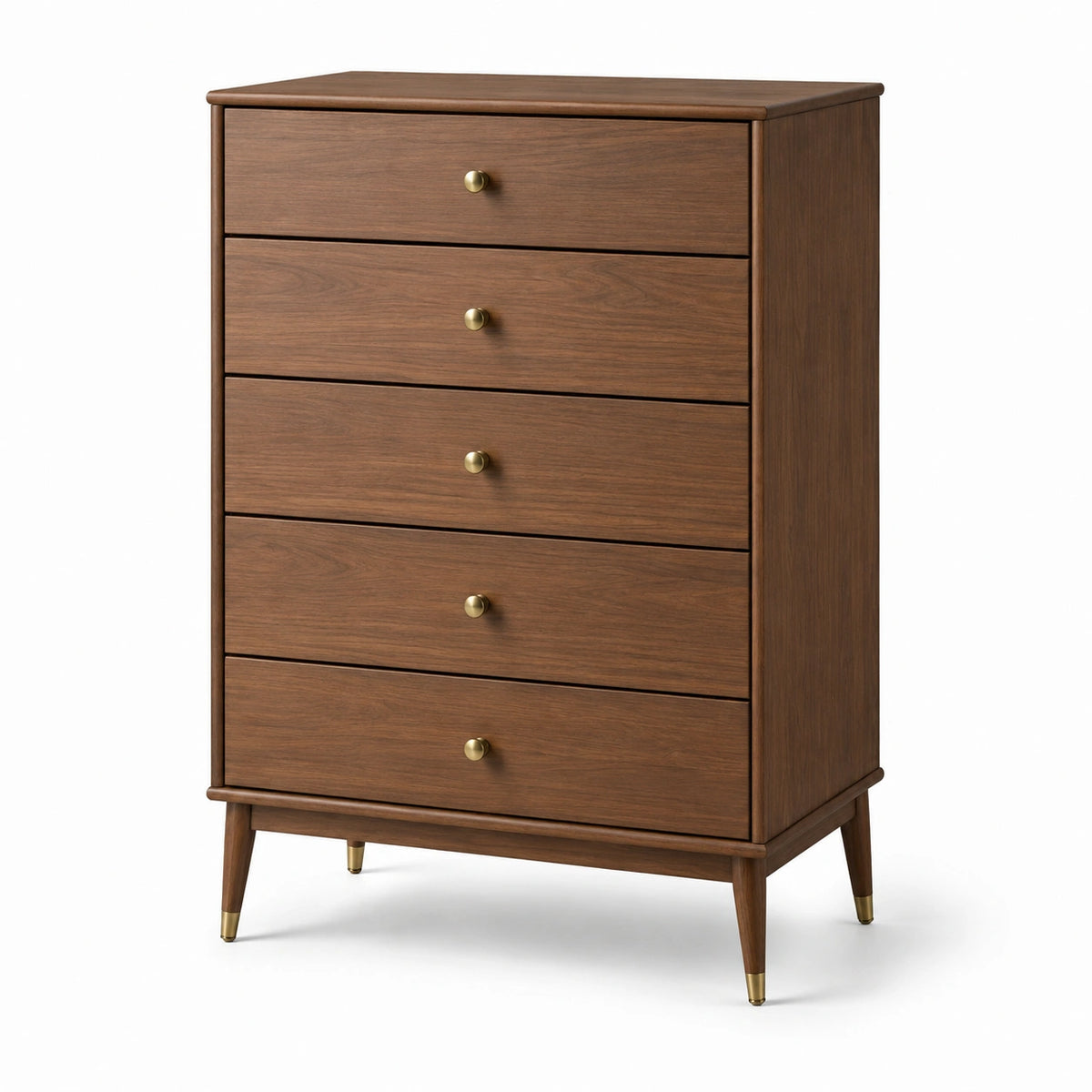Commode en bois avec 5 tiroirs
